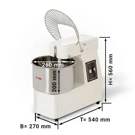 Spiralkneter | Knetmaschine | Teigmaschine 10 Liter, 7kg